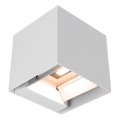 Solarny kinkiet ścienny LED z czujnikiem LED/9W/3,7V 3000/4000/5000K IP65 2600 mAh biały