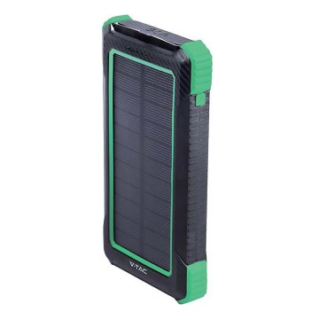 Solarny power bank Power Delivery 10000mAh/10W/5V czarny