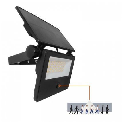Naświetlacz solarny LED z czujnikiem NCS G2 LED/20W/3,7V 3000/4000/6500K IP54 2600 mAh