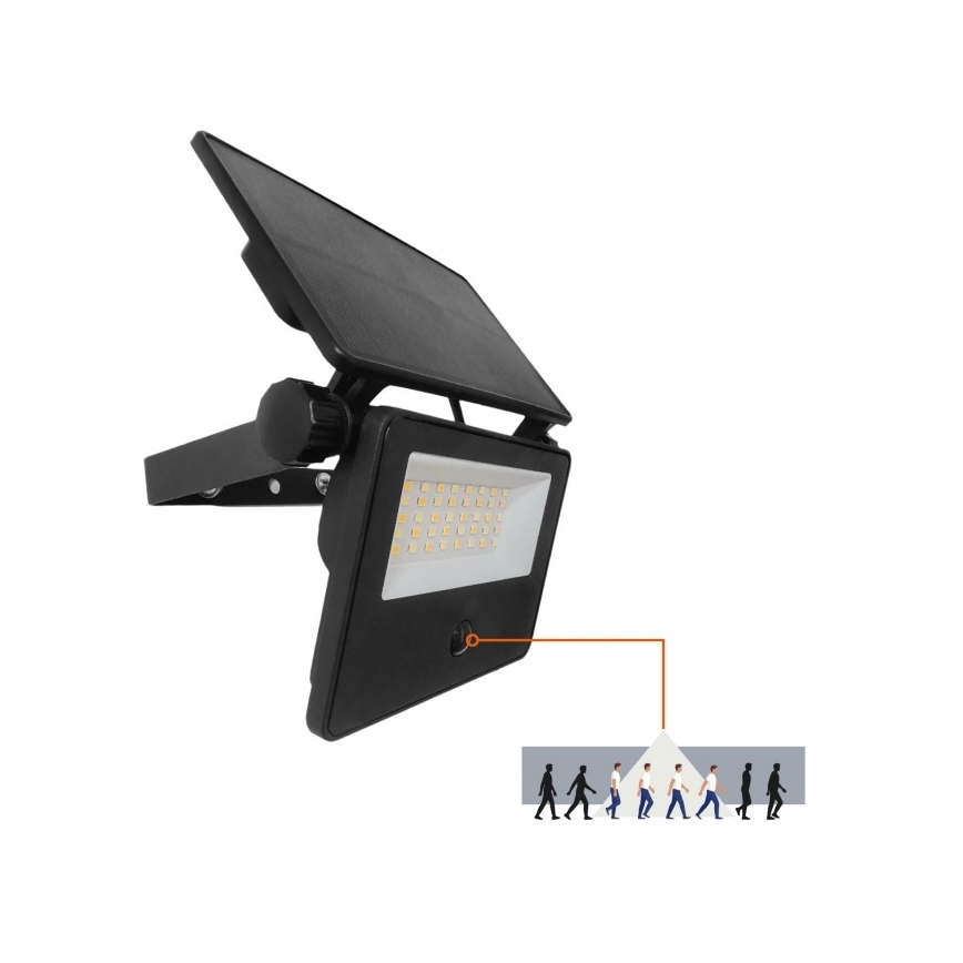 Naświetlacz solarny LED z czujnikiem NCS G2 LED/20W/3,7V 3000/4000/6500K IP54 2600 mAh