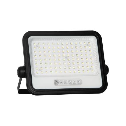 LED ściemnialny solarny reflektor LED/200W/3,2V 2000-8000K IP65 10000 mAh czarny + zdalne sterowanie