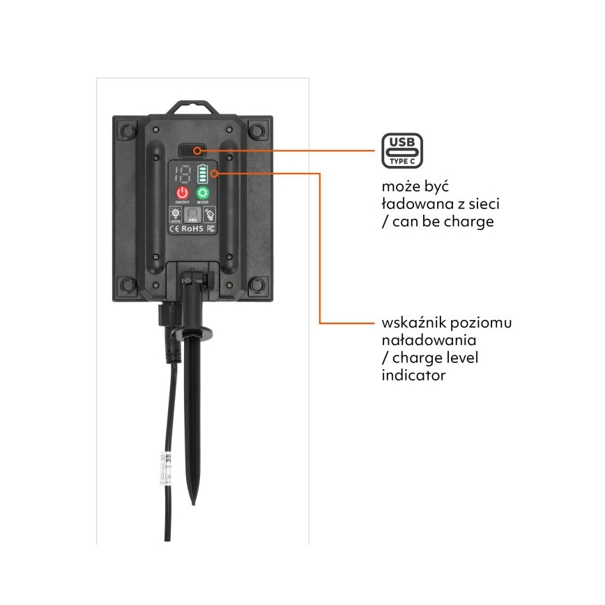 LED Ściemnialny solarny łańcuch dekoracyjny STARLIGHT NEO 20xE27/3,7V 2700K IP54 2400 mAh 21,5m + zdalne sterowanie