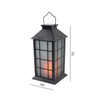 Solarny, wiszący lampion LED CANDELIO MILKY LED/1xAA 1600K IP44 200 mAh