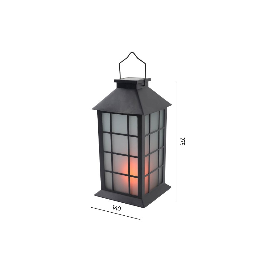 Solarny, wiszący lampion LED CANDELIO MILKY LED/1xAA 1600K IP44 200 mAh