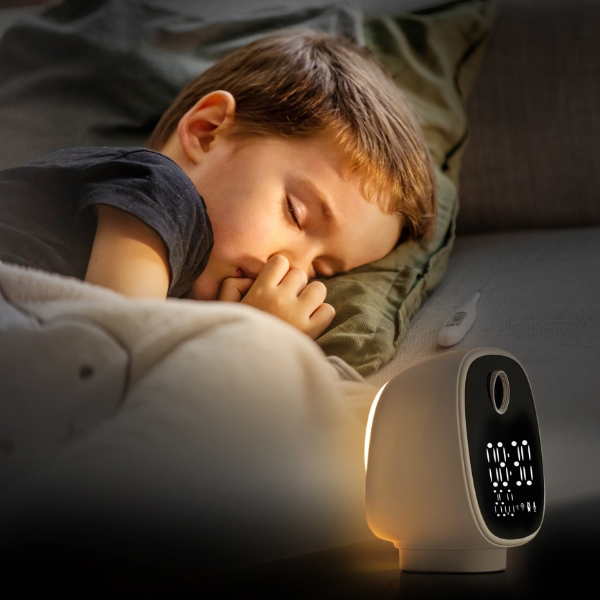 Inteligentna kamera z budzikiem, termometrem i oświetleniem LED 1296p 3Mpx 5V Wi-Fi Tuya IP65