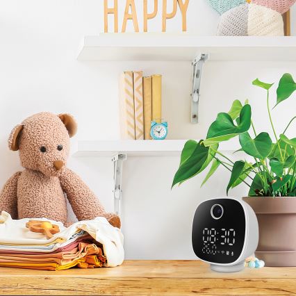 Inteligentna kamera z budzikiem, termometrem i oświetleniem LED 1296p 3Mpx 5V Wi-Fi Tuya IP65