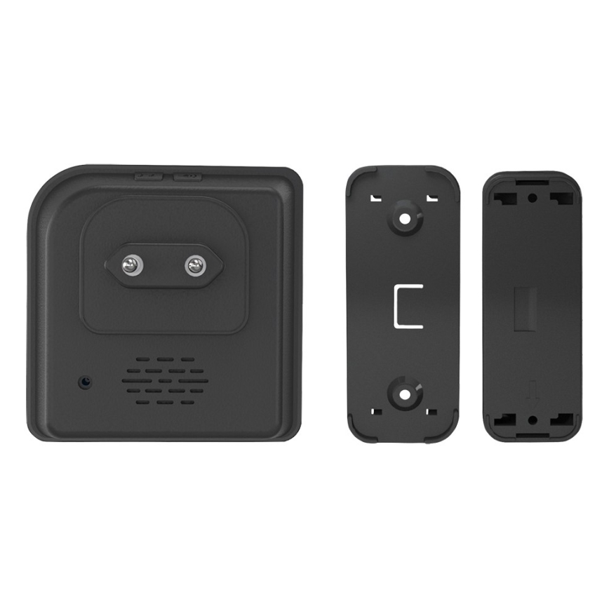 Dzwonek bezprzewodowy do kontaktu 230V IP56 czarny