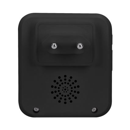 Dzwonek bezprzewodowy do kontaktu 230V IP56 czarny