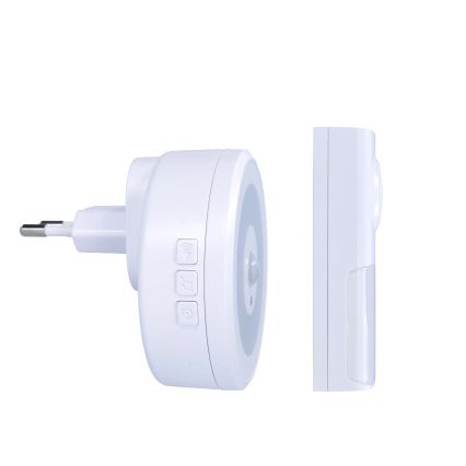 Bezprzewodowy dzwonek z oświetleniem LED i czujnikiem ruchu do gniazdka 230V IP55