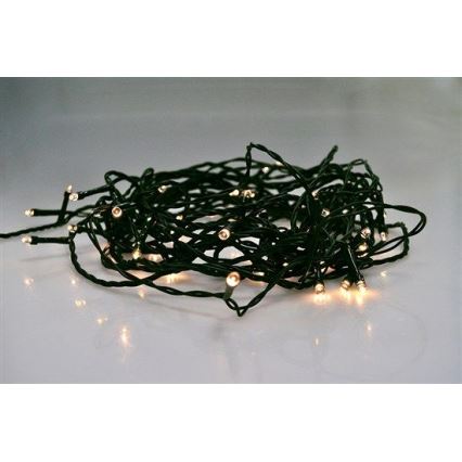 Łańcuch świąteczny na zewnątrz 30m 300xLED/230V cieply bialy