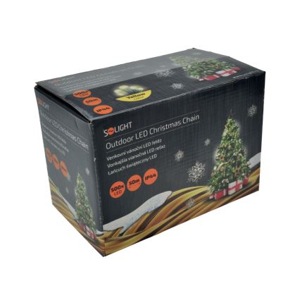 LED Świąteczny łańcuch zewnętrzny 500xLED/230V 50m IP44 ciepła biała