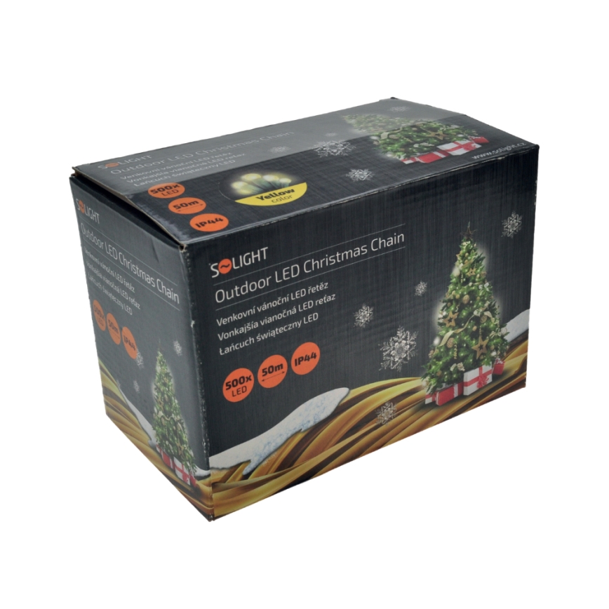 LED Świąteczny łańcuch zewnętrzny 500xLED/230V 50m IP44 ciepła biała