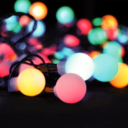 LED RGB ściemnialny zewnętrzny łańcuch świetlny 100xLED/8 funkcji 15m IP44 + pilot