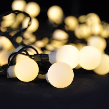 LED RGB ściemnialny zewnętrzny łańcuch świetlny, 200 diod LED, 8 trybów, 25 m, IP44 + pilot zdalnego sterowania