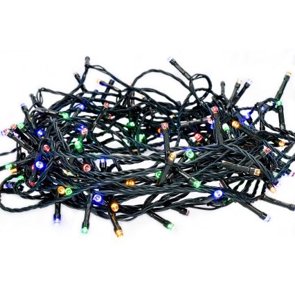 Zewnętrzny łańcuch LED 100xLED/8 funkcji 13m IP44 wielokolorowy