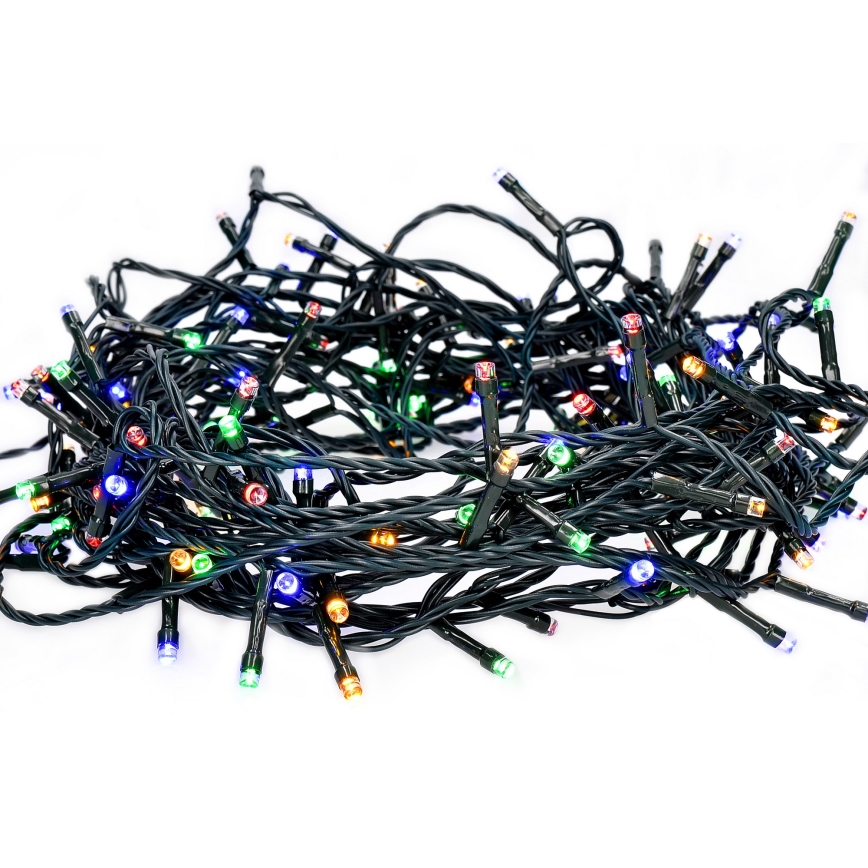 Zewnętrzny łańcuch LED 100xLED/8 funkcji 13m IP44 wielokolorowy