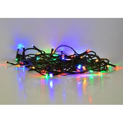 Zewnętrzny łańcuch LED 100xLED/8 funkcji 13m IP44 wielokolorowy