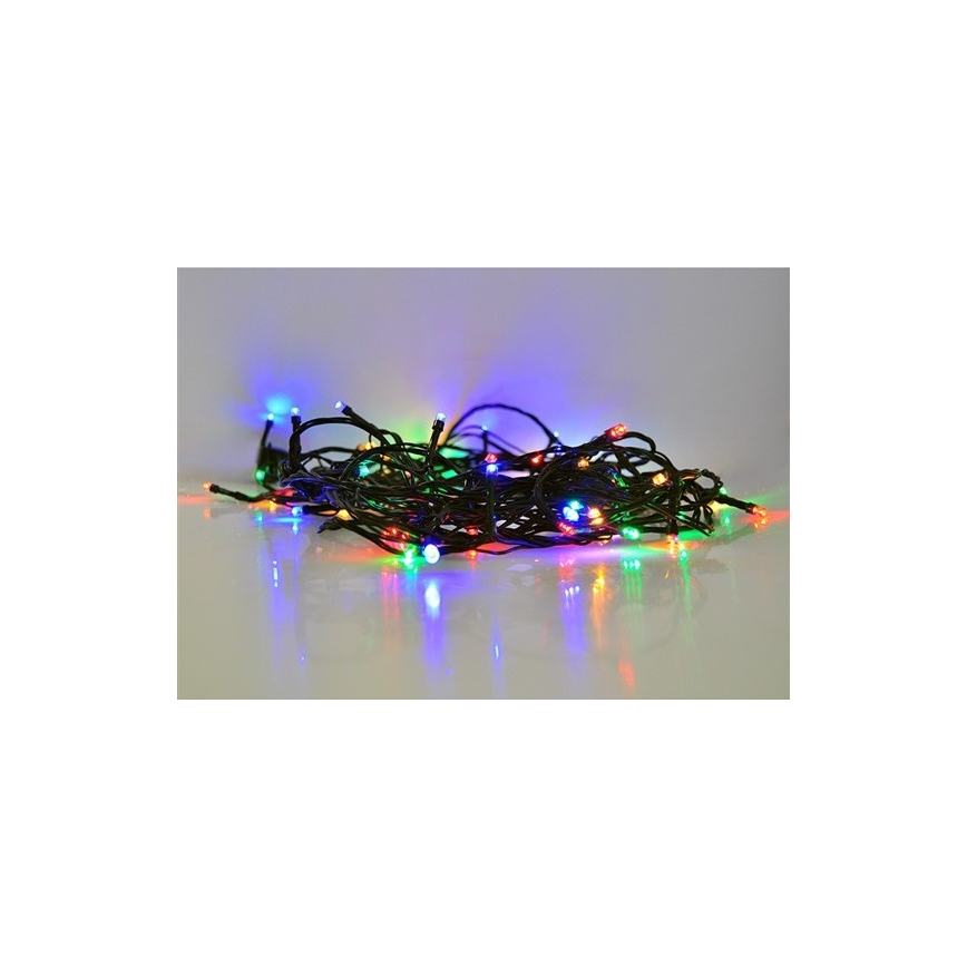 Zewnętrzny łańcuch LED 100xLED/8 funkcji 13m IP44 wielokolorowy