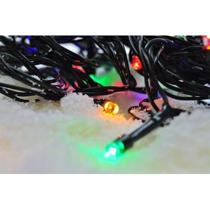 Zewnętrzny łańcuch LED 100xLED/8 funkcji 13m IP44 wielokolorowy