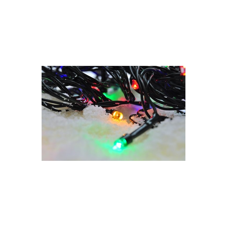 Zewnętrzny łańcuch LED 100xLED/8 funkcji 13m IP44 wielokolorowy