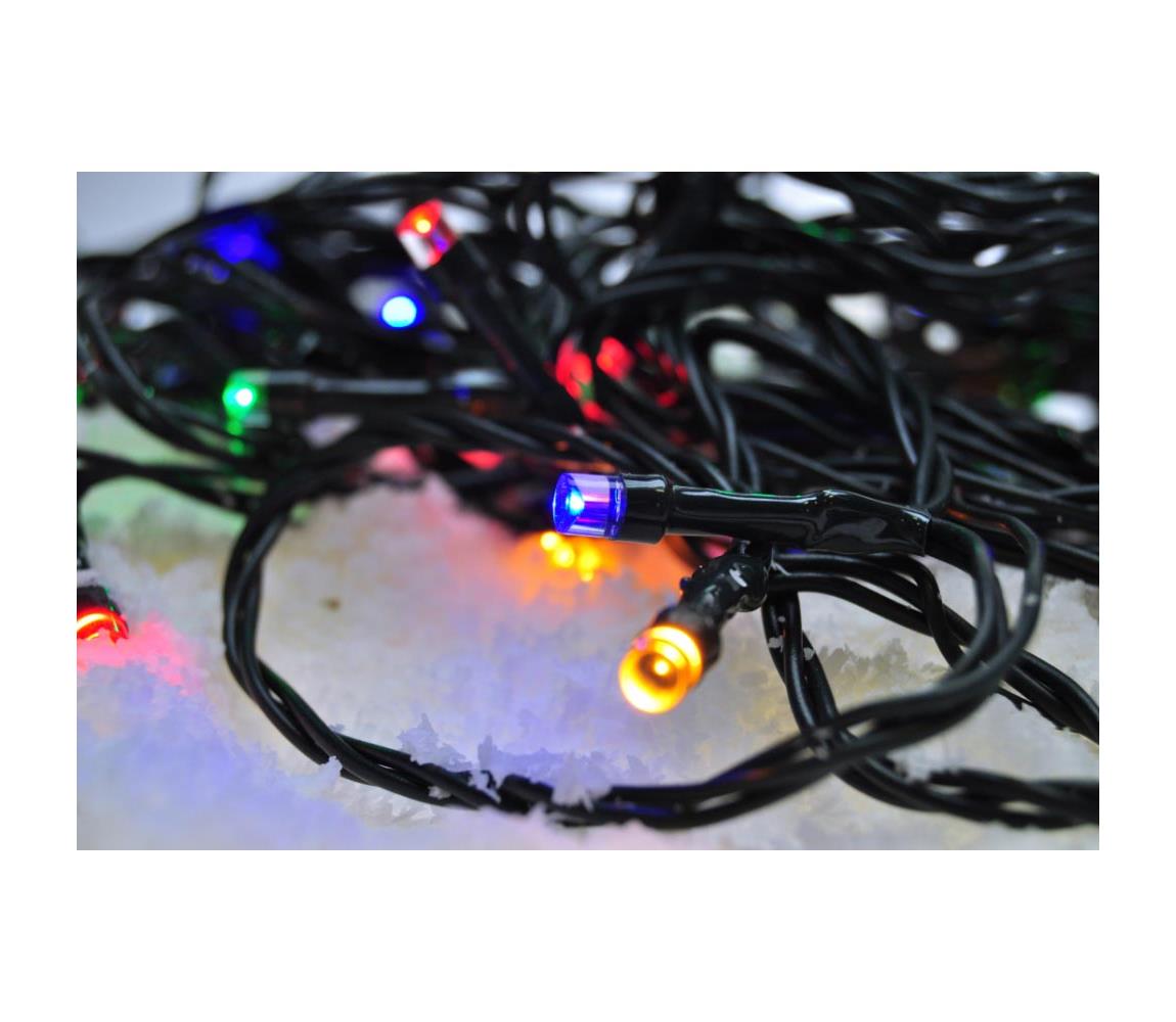 1V102-M- LED Zewnętrzny łańcuch bożonarodzeniowy 200xLED/8 funkcji IP44 25m wielobarwny