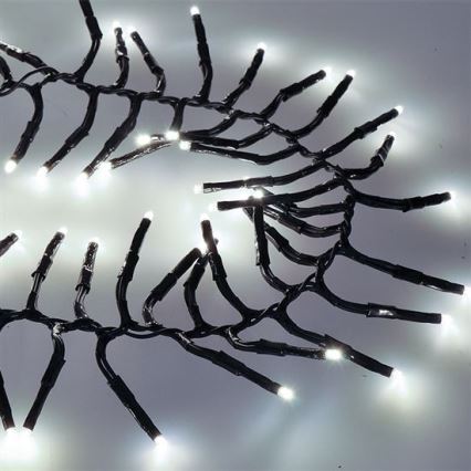 Zewnętrzny łańcuch świetlny LED 576 diod, 8 funkcji, 8 m, IP44, zimna biel + pilot