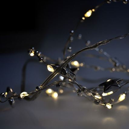 Girlanda LED 20xLED/2xAA 1,5 m ciepła biała