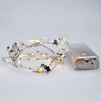 Girlanda LED 20xLED/2xAA 1,5 m ciepła biała