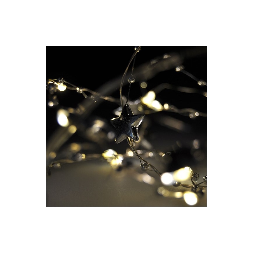 LED Łańcuch świąteczny 1 m 20xLED/2xAA