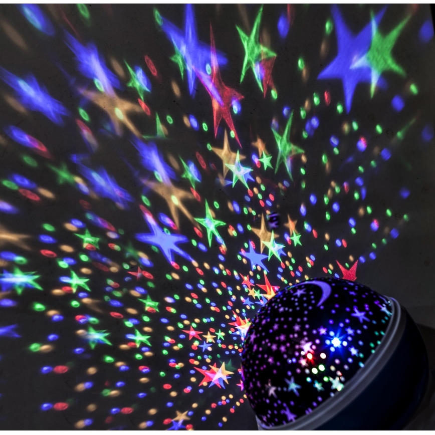 LED Projektor świąteczny USB 4xAAA