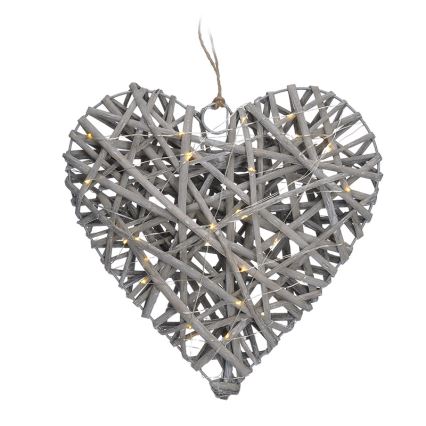 LED Dekoracja bożonarodzeniowa LED/2xAA rattan