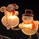 LED Bożonarodzeniowy łańcuch z przyssawkami 6xLED/2xAA 1,2m ciepła biel bałwan