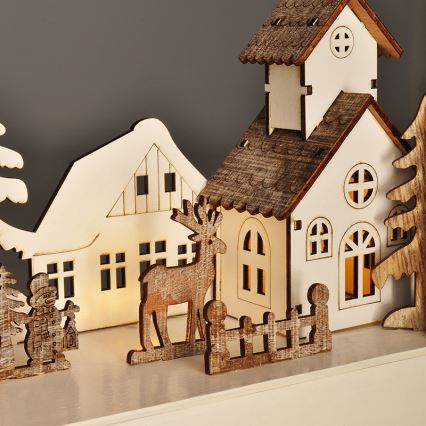 LED Dekoracja bożonarodzeniowa LED/2xAA ciepła biel