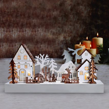 LED Dekoracja bożonarodzeniowa LED/2xAA ciepła biel