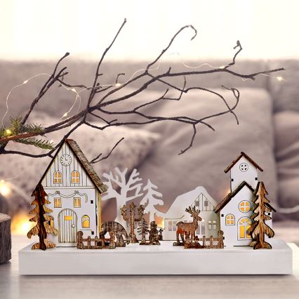 LED Dekoracja bożonarodzeniowa LED/2xAA ciepła biel