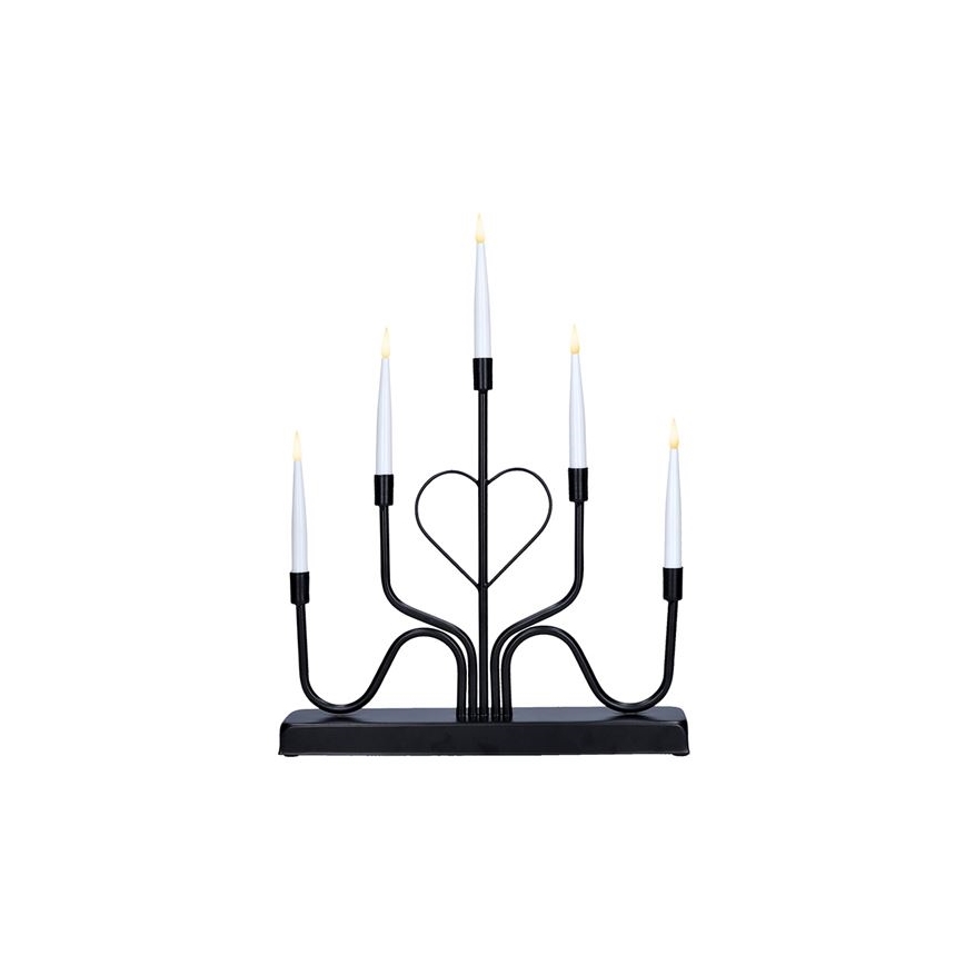 Świąteczny świecznik LED 5xLED/2xAA ciepła biała