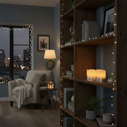 ZESTAW 4x świec LED z naturalnego wosku LED/1xCR2032 ciepła biała