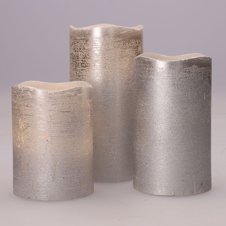 Zestaw 3x świeczek LED/3xAAA ciepła biel