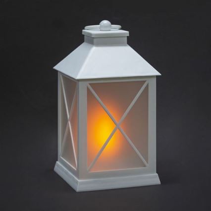 LED Świąteczna latarnia LED/2xAA ciepła biała