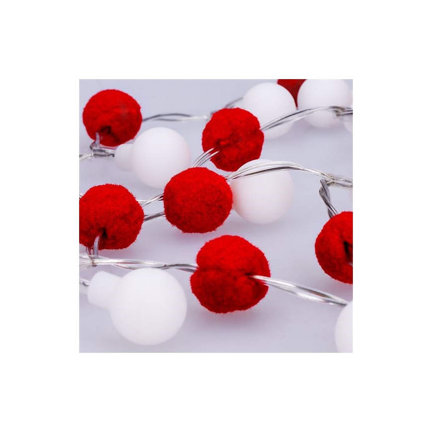 Łańcuch LED 20xLED/2xAA 1,8 m ciepła biała