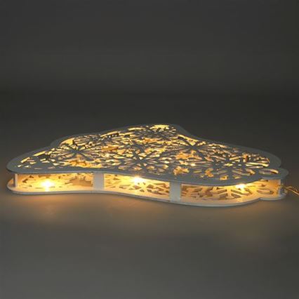 Świąteczna dekoracja LED 9xLED/2xAA, ciepła biała — dzwoneczek