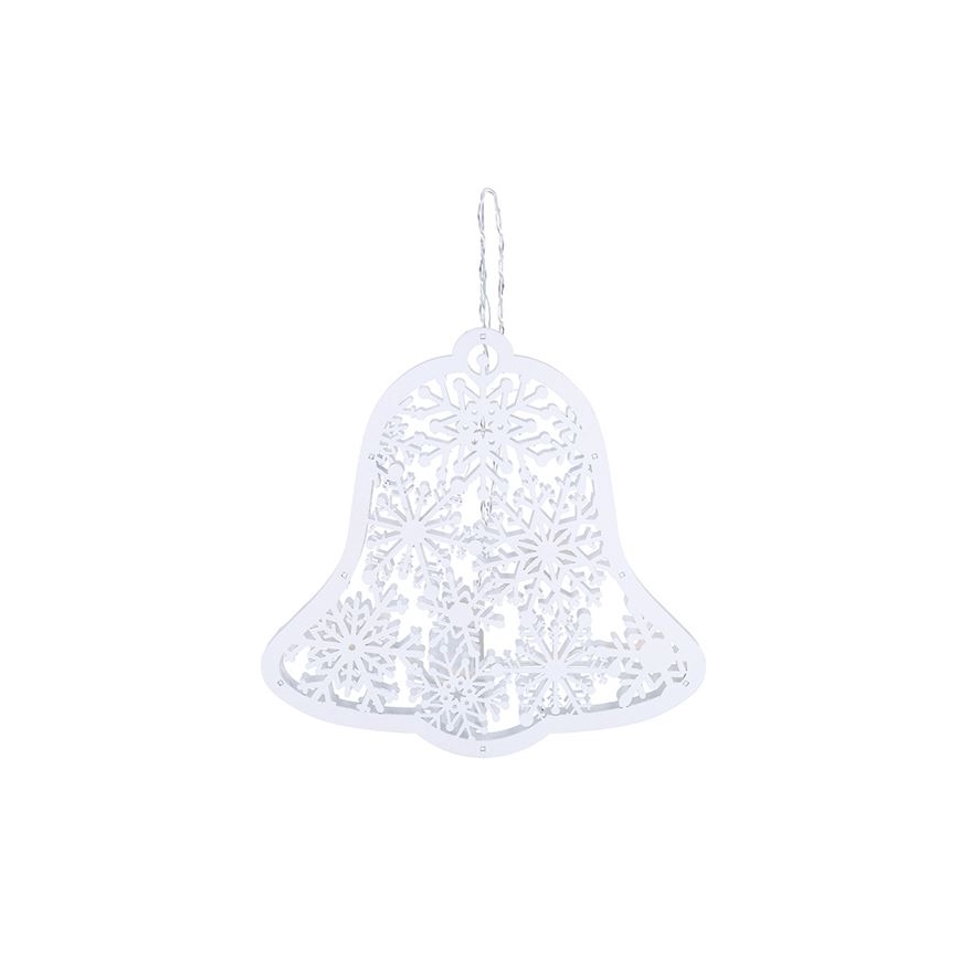 Świąteczna dekoracja LED 9xLED/2xAA, ciepła biała — dzwoneczek