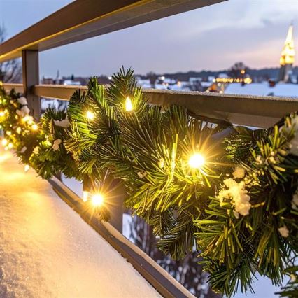 LED Zewnętrzna bożonarodzeniowa dekoracja GIRLANDA 112xLED/3,6W/230V 700 cm IP44