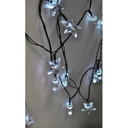 LED łańcuch 20xLED 6 m zimne białe światło