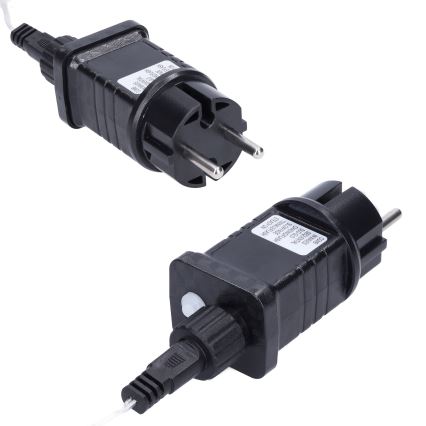 Kurtyna świetlna LED zewnętrzna 360 diod LED/8 funkcji 15 m IP44 ciepła biała