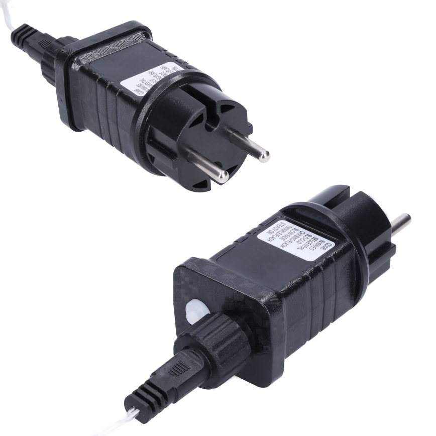 Kurtyna świetlna LED zewnętrzna 360 diod LED/8 funkcji 15 m IP44 ciepła biała