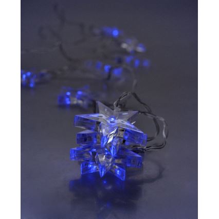 Łańcuch świetlny LED na Boże Narodzenie 10xLED/2xAA 2,5m niebieski