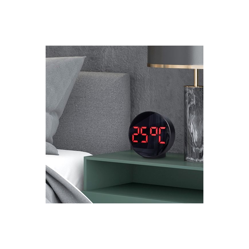 Cyfrowy zegar z budzikiem 5V/3xAAA