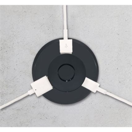 Wbudo USB ładowarka USB A+C czarny