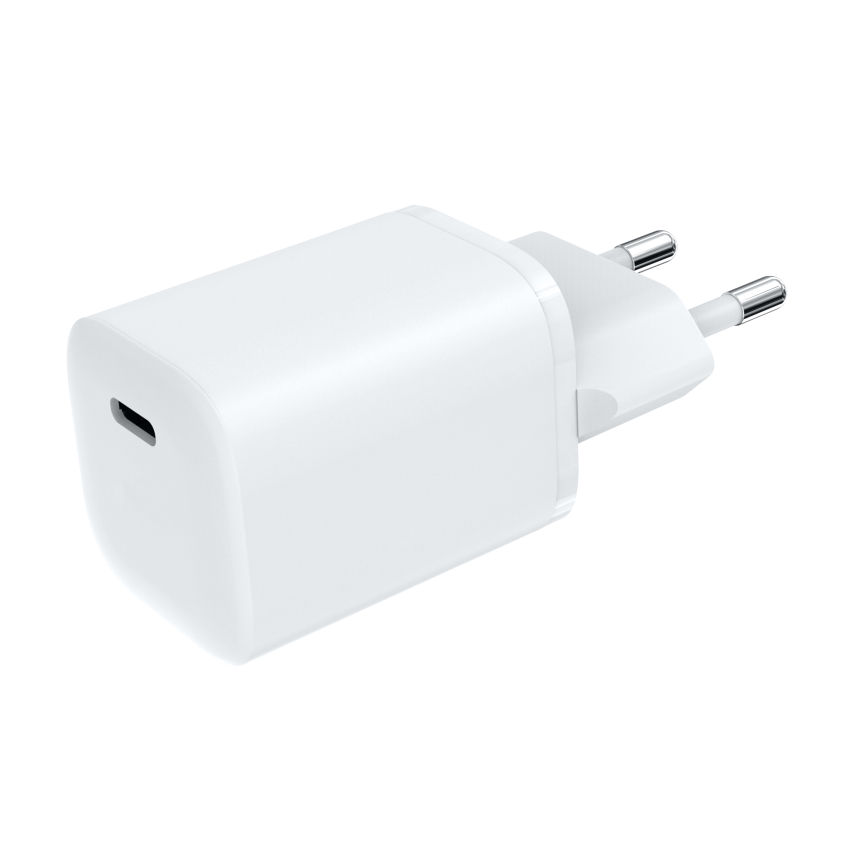 Adapter do szybkiego ładowania Power Delivery 1xUSB-C 33W biały